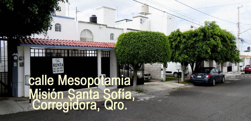 Casa En Renta En Misión Santa Sofía Corregidora Querétaro