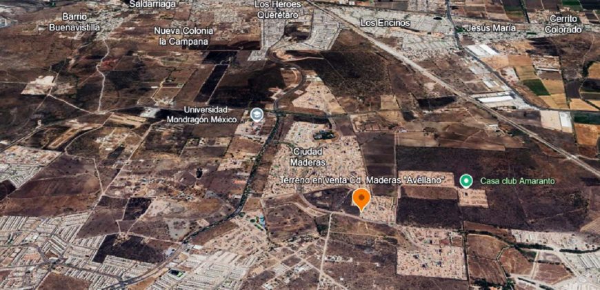 Terreno En Venta Ciudad Maderas El Marqués Querétaro